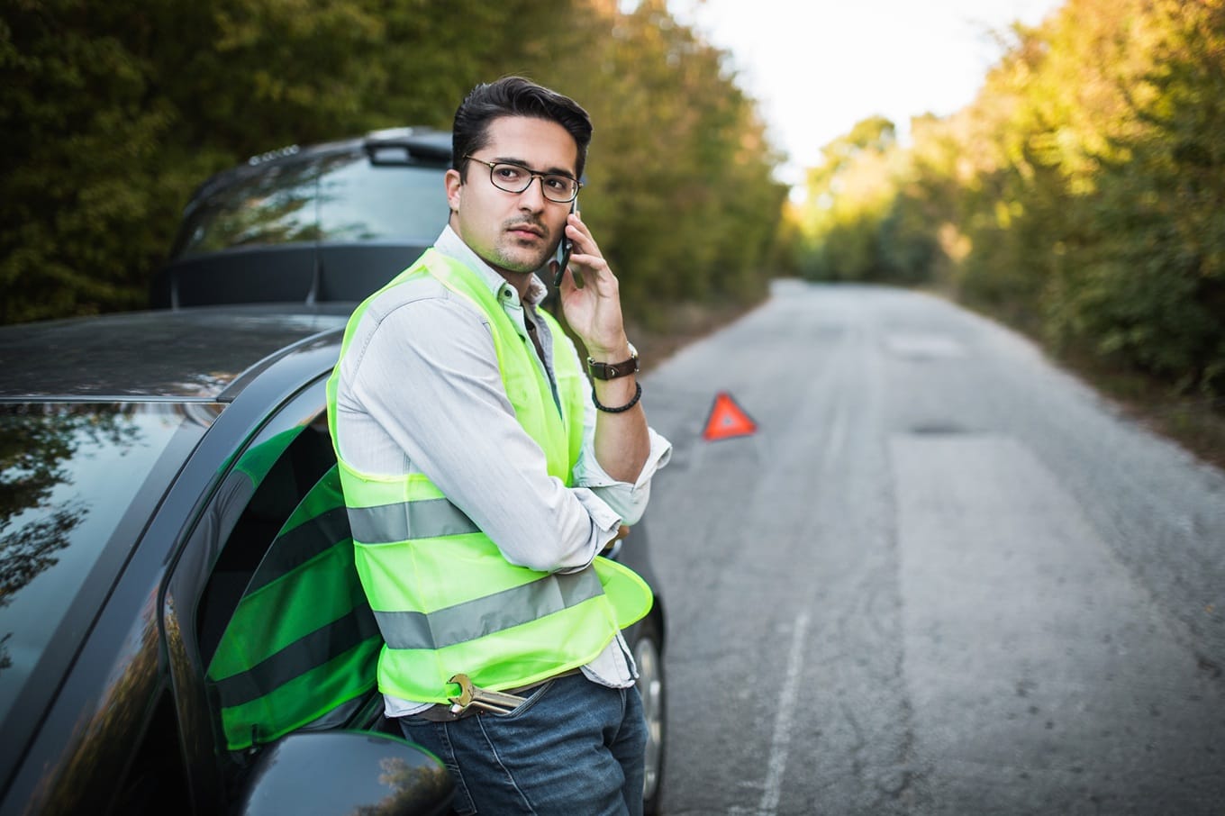 czekanie na pomoc drogową